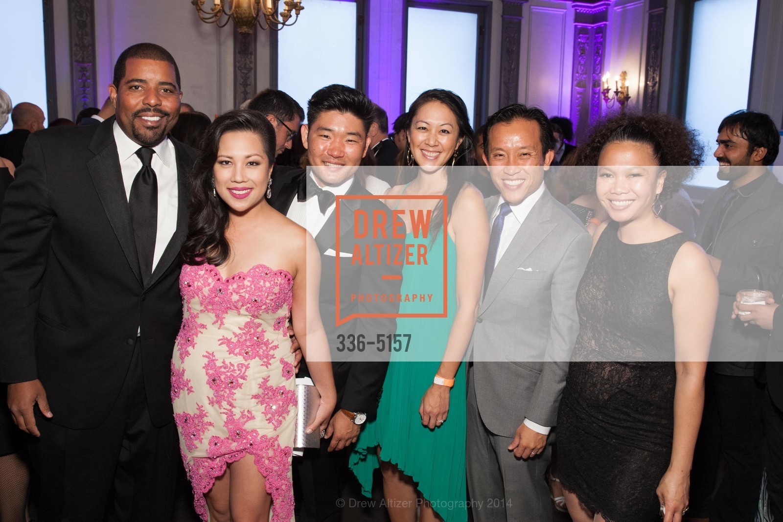Leon Gilmore, Keesa Ocampo, Mike Kim, Candace Chen, David Chiu, Dori Caminong, Fifth Annual GLIDE Legacy Gala: A Love Supreme, US, July 26th, 2014, Photo #336-5157 Leon Gilmore, Keesa Ocampo, Mike Kim, Candace Chen, David Chiu, Dori Caminong, Photo #336-5157