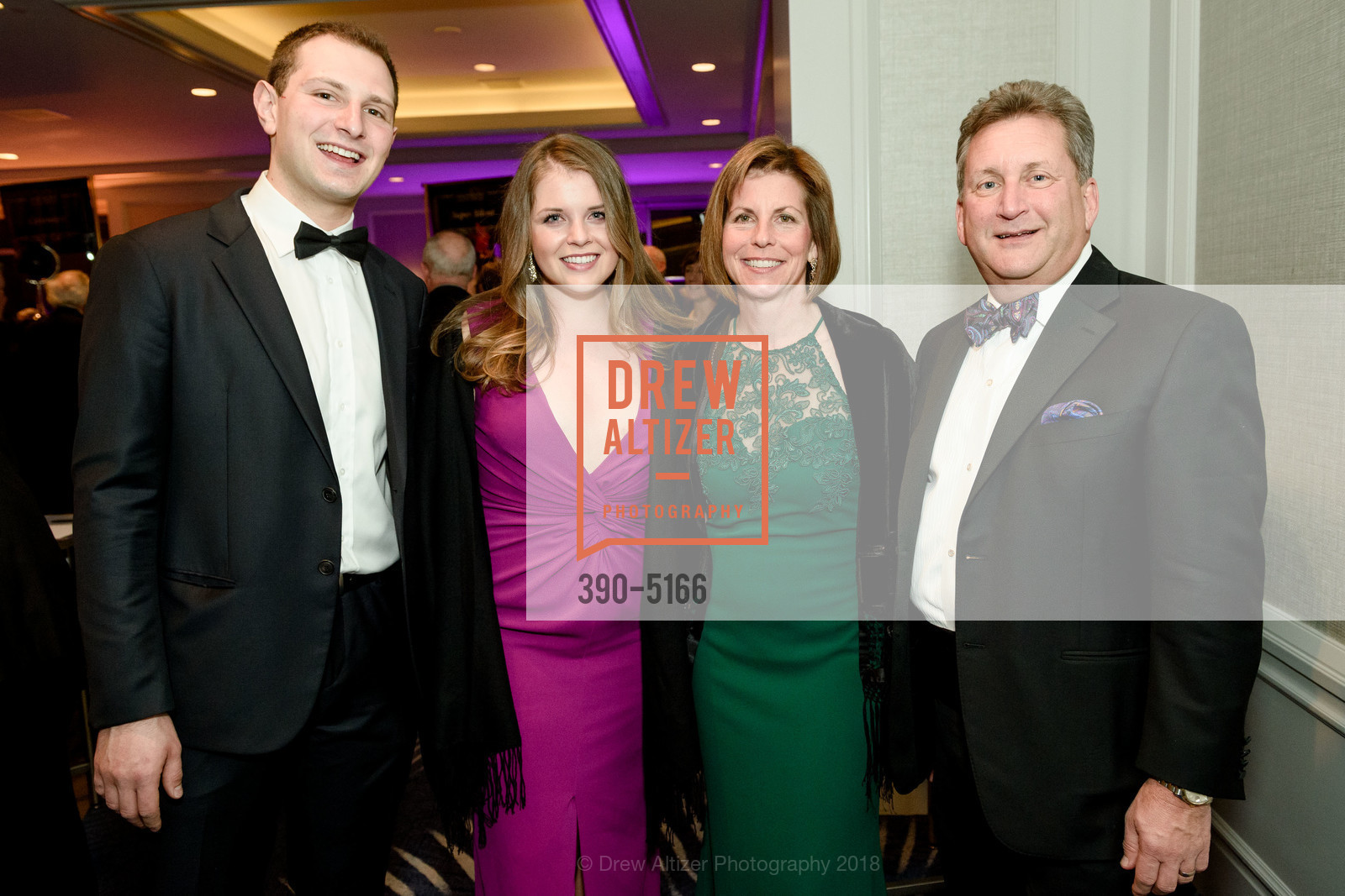 Simon Sokoll, Emma Barr, Anne Barr, Fred Matteson, Philharmonia Baroque Winter Gala and Auction 2018, Four Seasons Hotel. 757 Market Street, February 23rd, 2018, Photo #390-5166 Simon Sokoll, Emma Barr, Anne Barr, Fred Matteson, Photo #390-5166