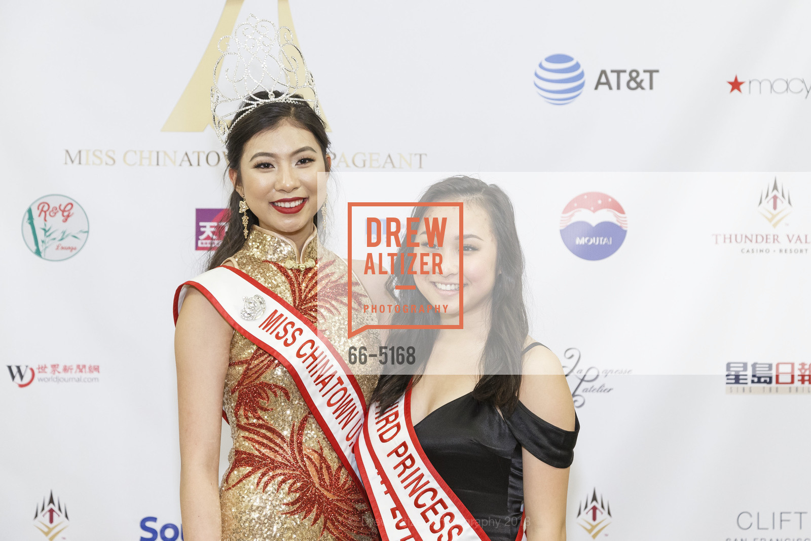 Karen Yang, Erin Liu, Miss Chinatown Pageant 2018, War Memorial Herbst Theater. 401 Van Ness Avenue, February 22nd, 2018, Photo #66-5168 Karen Yang, Erin Liu, Photo #66-5168
