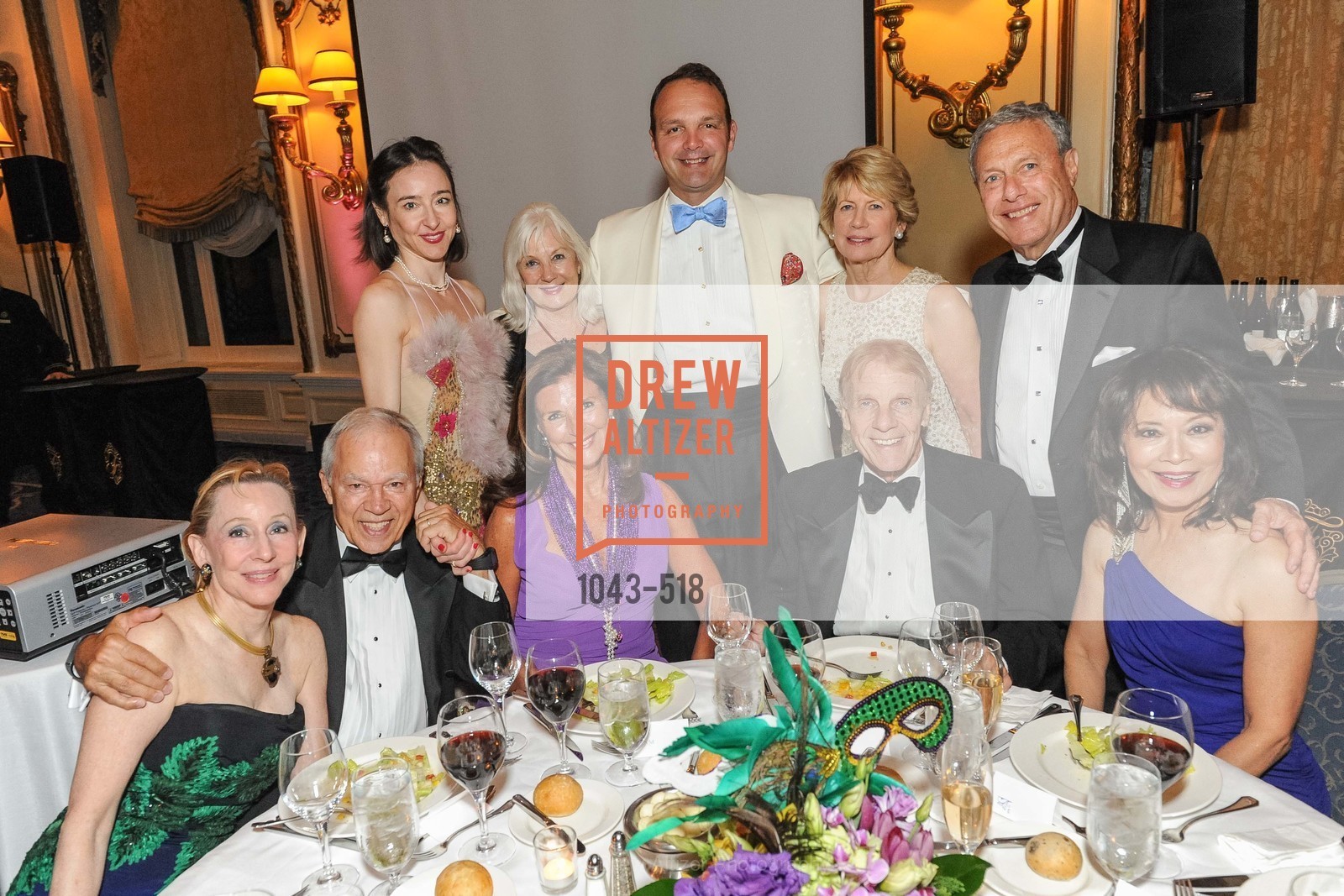 Pamela Rigg, Tom Burkhart, Chandra Rudd, Linda Zider, Arlene Inch, Guillaume Orliac, Carol Burkhart, Richard Rigg, MEROLA OPERA Spring Benefit 2014: A Night in New Orleans, US. Fairmont, April 12th, 2014,Drew Altizer, Drew Altizer Photography, full-service agency, private events, San Francisco photographer, photographer california
