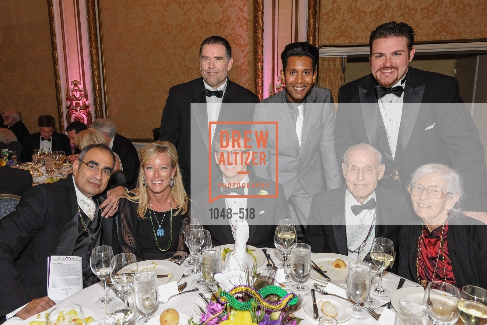 Vinod Mahendroo, Rhonda Mahendroo, Emillio Mesa, Casey Candebot, MEROLA OPERA Spring Benefit 2014: A Night in New Orleans, US. Fairmont, April 12th, 2014,Drew Altizer, Drew Altizer Photography, full-service agency, private events, San Francisco photographer, photographer california