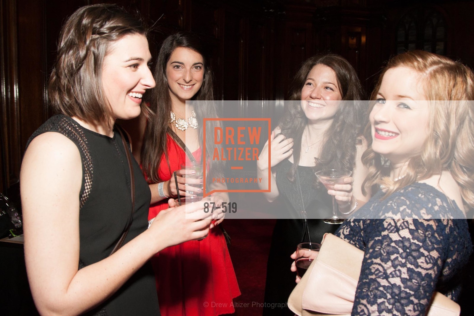 Alexandra Farber, Carolyn Kooi, Liz Roland, Shanna Bertain, Spinsters of San Francisco Presents: 2014 Patrons Reception Honoring Lori Shigekane, US. US, . US, Photo #87-519 Alexandra Farber, Carolyn Kooi, Liz Roland, Shanna Bertain, Photo #87-519