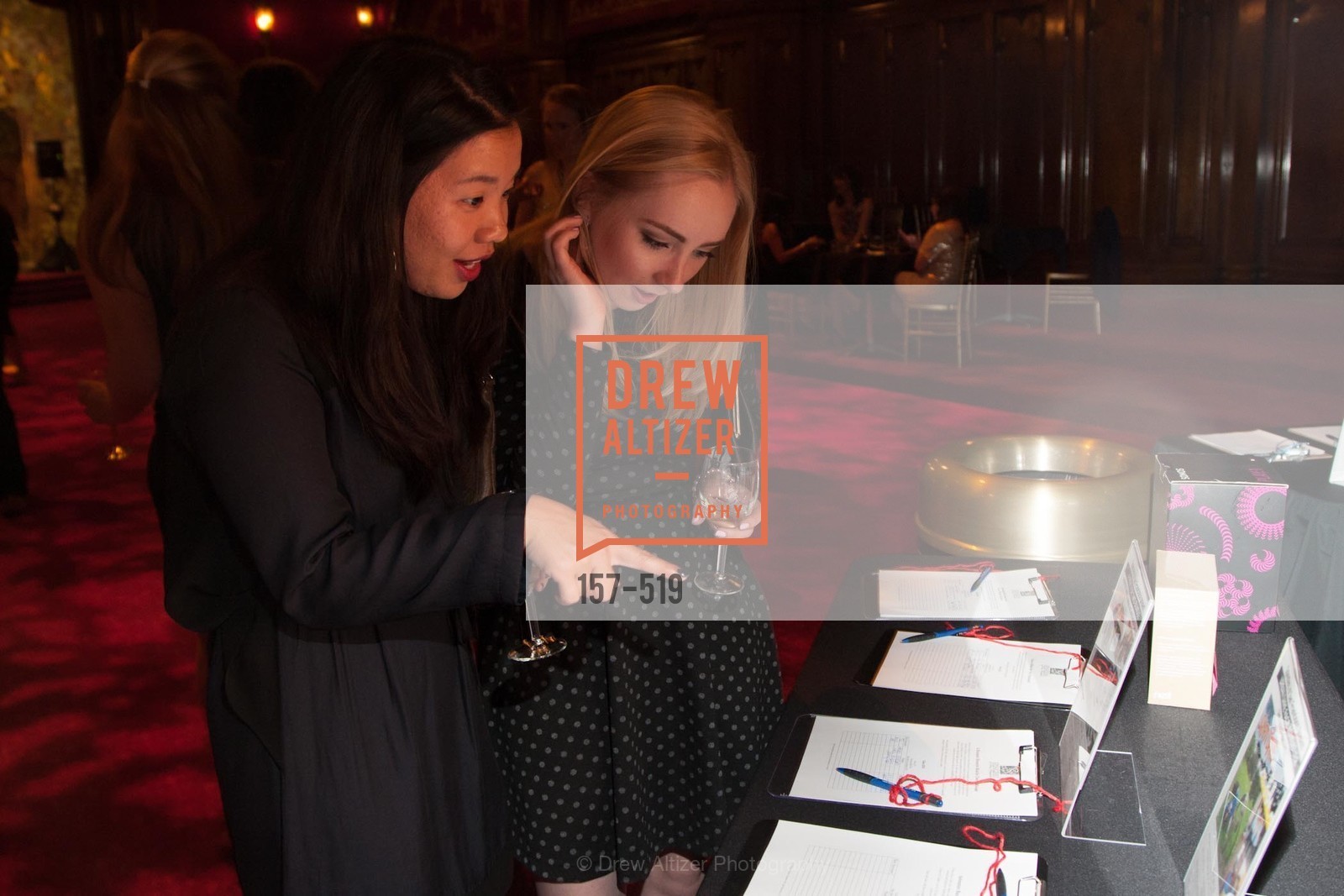 Swan Dang-Tran, Morgan Barnes, Spinsters of San Francisco Presents: 2014 Patrons Reception Honoring Lori Shigekane, US. US, April 12th, 2014,Drew Altizer, Drew Altizer Photography, full-service agency, private events, San Francisco photographer, photographer california