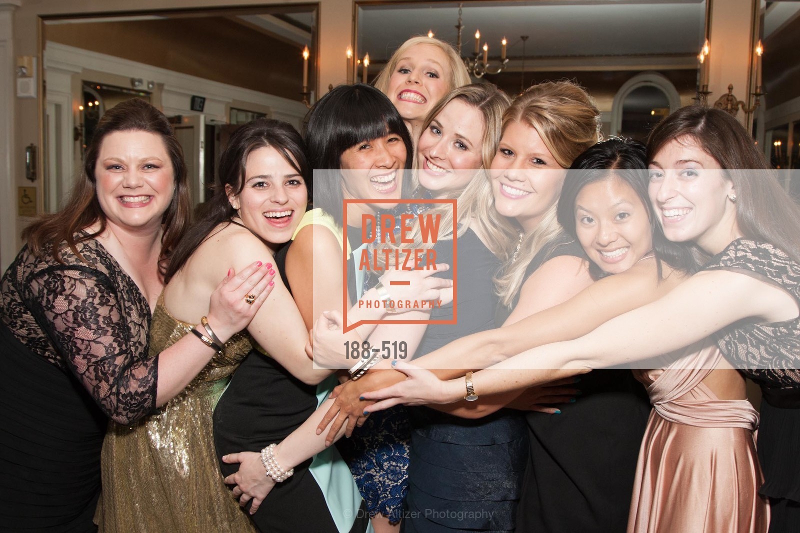 Cassie Gray, Bailey Douglass, Tinna Ho, Cambria Steel, Elizabeth Sgarrella, Laura Davis, Jenny Tea, Kari Fox, Spinsters of San Francisco Presents: 2014 Patrons Reception Honoring Lori Shigekane, US. US, April 12th, 2014,Drew Altizer, Drew Altizer Photography, full-service agency, private events, San Francisco photographer, photographer california