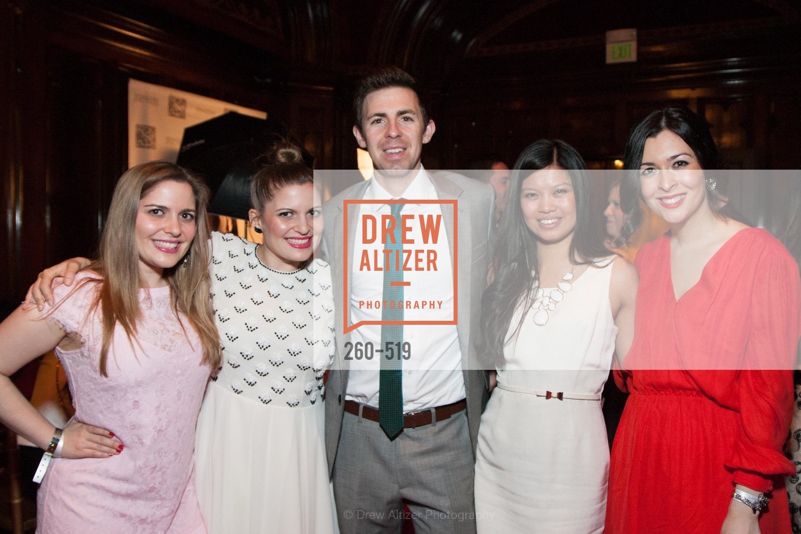 Alexandra Constantine, Jonna Constantine, Drew Verano, Jennifer Lacson, Sahar Waziri, Spinsters of San Francisco Presents: 2014 Patrons Reception Honoring Lori Shigekane, US. US, April 12th, 2014,Drew Altizer, Drew Altizer Photography, full-service event agency, private events, San Francisco photographer, photographer California