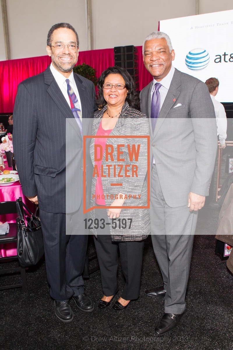Andre Campbell, Gillian Otway, Julius Robinson, 2013 HEROES & HEARTS LUNCHEON benefiting San Francisco General Hospital Foundation, US, February 14th, 2013, Photo #1293-5197 Andre Campbell, Gillian Otway, Julius Robinson, Photo #1293-5197