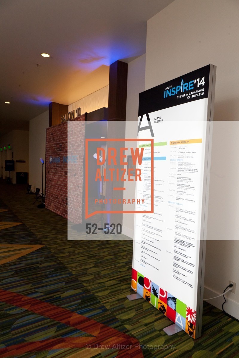 Atmosphere, Coupa Inspire '14, April 17th, 2014, Photo,Drew Altizer, Drew Altizer Photography, full-service event agency, private events, San Francisco photographer, photographer California