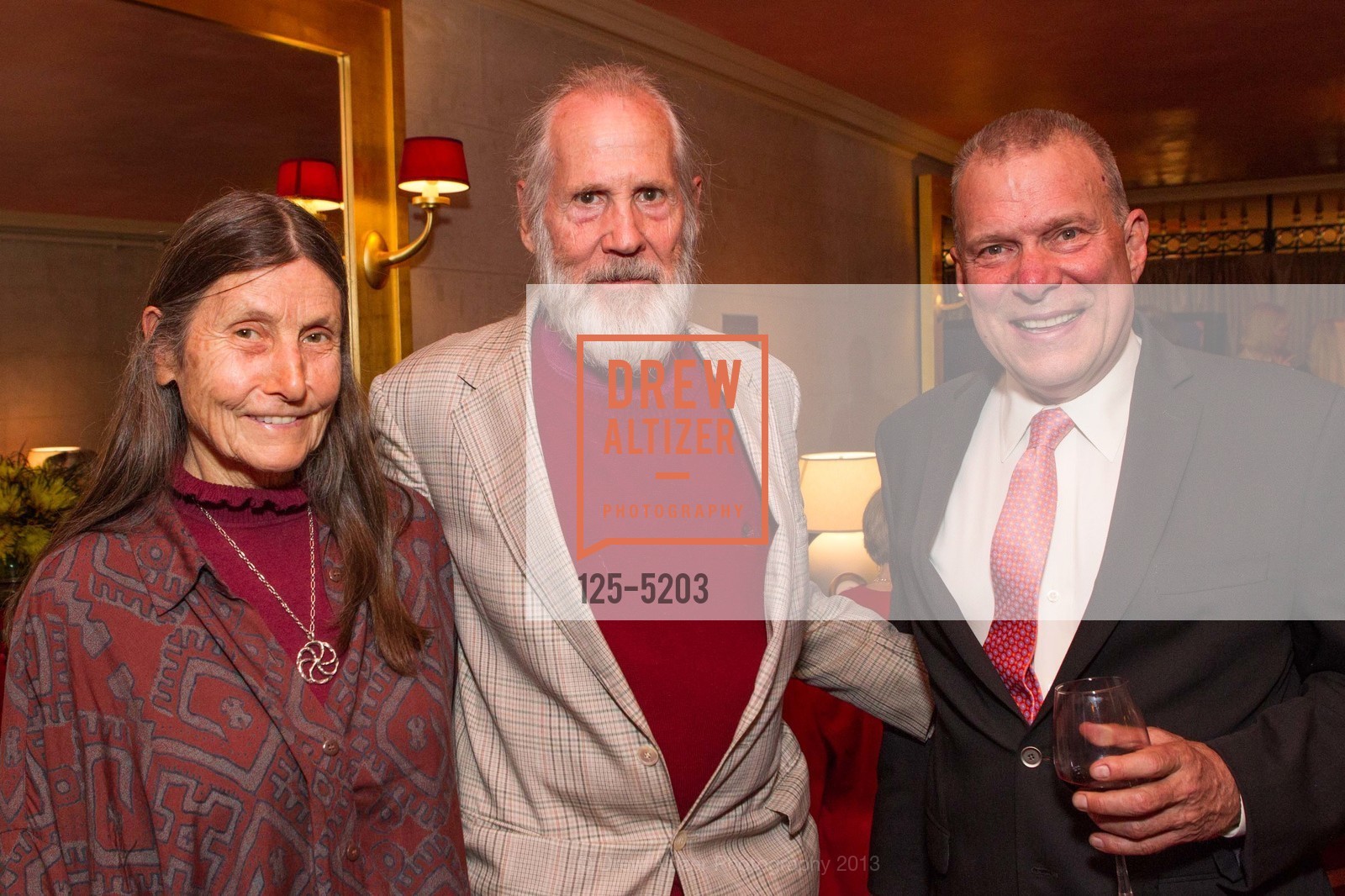 Barbara Dose, Bob Fies, David Gockley, SF OPERA National Patrons Reception, US, October 26th, 2013, Photo #125-5203 Barbara Dose, Bob Fies, David Gockley, Photo #125-5203
