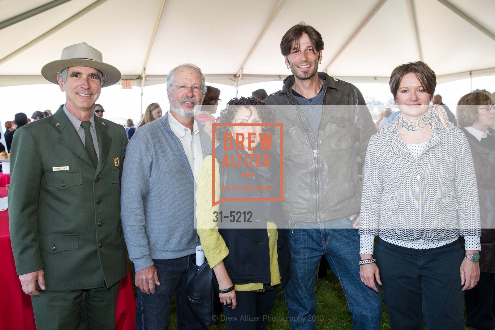 Howard Levitt, Kent Roberts, Susan Backman, Darius Nickovich, SFMOMA in partnership with the National Park Service and the Golden Gate National Parks Conservancy Present Mark di Suvero at Crissy Field Opening Reception, US, May 18th, 2013, Photo #31-5212 Howard Levitt, Kent Roberts, Susan Backman, Darius Nickovich, Photo #31-5212