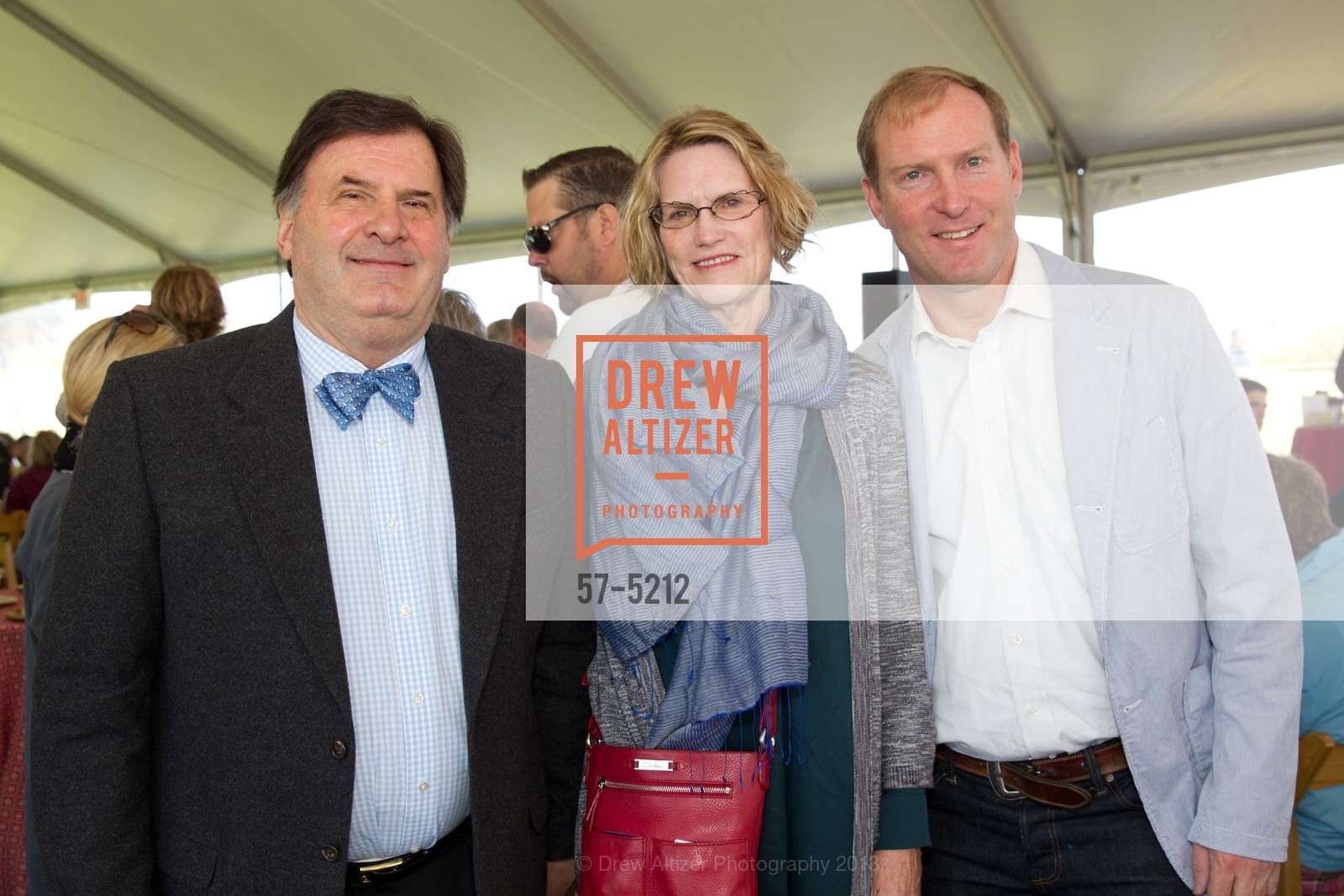 Jim Hennefer, Marcia Middleton, Bob Lasher, SFMOMA in partnership with the National Park Service and the Golden Gate National Parks Conservancy Present Mark di Suvero at Crissy Field Opening Reception, US, May 18th, 2013, Photo #57-5212 Jim Hennefer, Marcia Middleton, Bob Lasher, Photo #57-5212