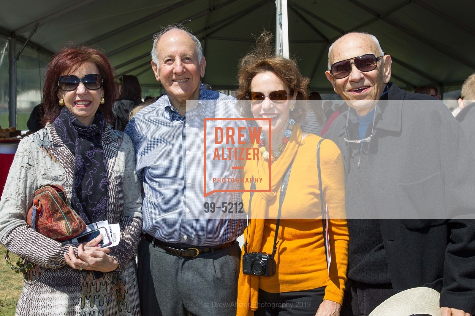 Vicki Reynolds, Ronald George, Barbara George, Murray Pepper, SFMOMA in partnership with the National Park Service and the Golden Gate National Parks Conservancy Present Mark di Suvero at Crissy Field Opening Reception, US, May 18th, 2013, Photo #99-5212 Vicki Reynolds, Ronald George, Barbara George, Murray Pepper, Photo #99-5212