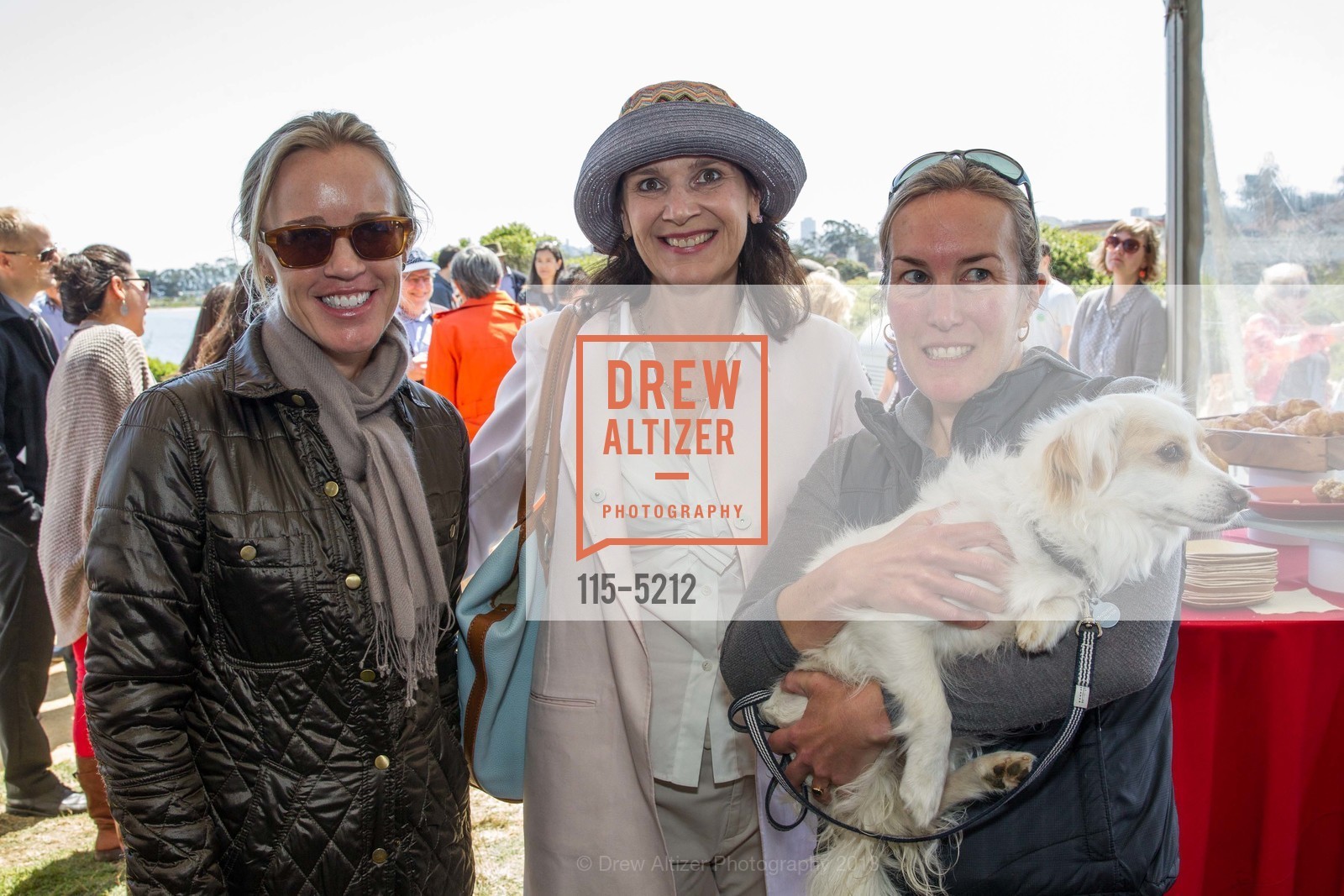 Heidi Castelein, Diana Nelson, Ellen Mahoney, SFMOMA in partnership with the National Park Service and the Golden Gate National Parks Conservancy Present Mark di Suvero at Crissy Field Opening Reception, US, May 18th, 2013, Photo #115-5212 Heidi Castelein, Diana Nelson, Ellen Mahoney, Photo #115-5212