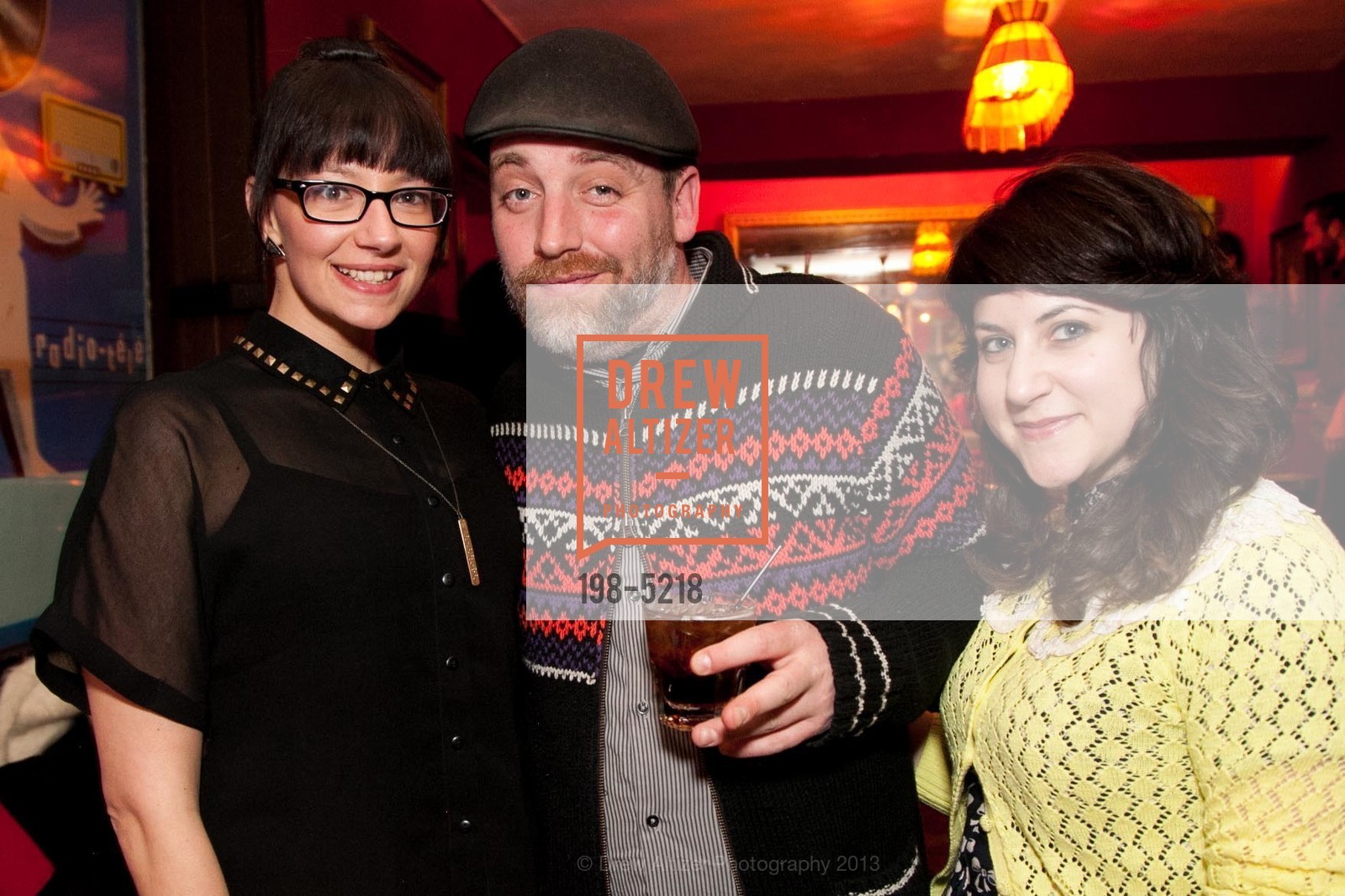 Lisa Fox, DJ Sonny Phono, Carol Coronici, The 2013 San Francisco MID-WINTER BARWORKERS BALL, US, February 19th, 2013, Photo #198-5218 Lisa Fox, DJ Sonny Phono, Carol Coronici, Photo #198-5218