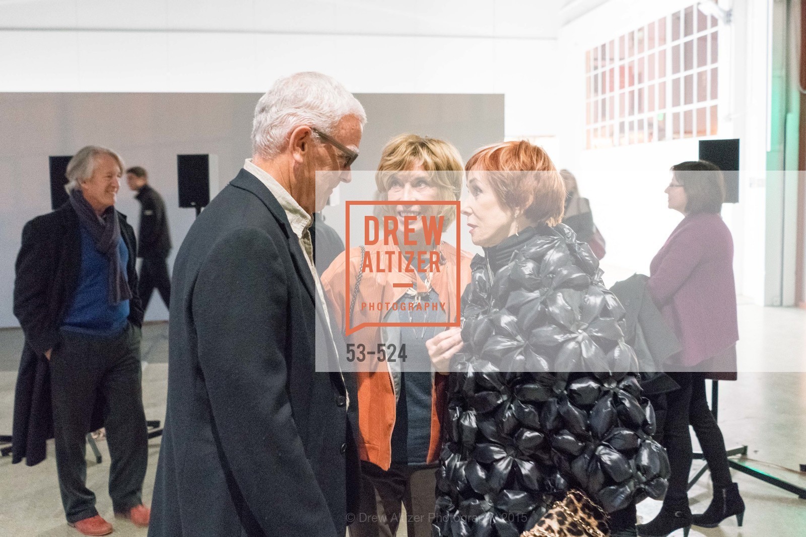 Andrew Pilara, Mary Pilara, Norah Stone, The Forty Part Motet Evening Preview Celebration, Fort Mason Center, Building A. 2 Marina Blvd, November 12th, 2015
