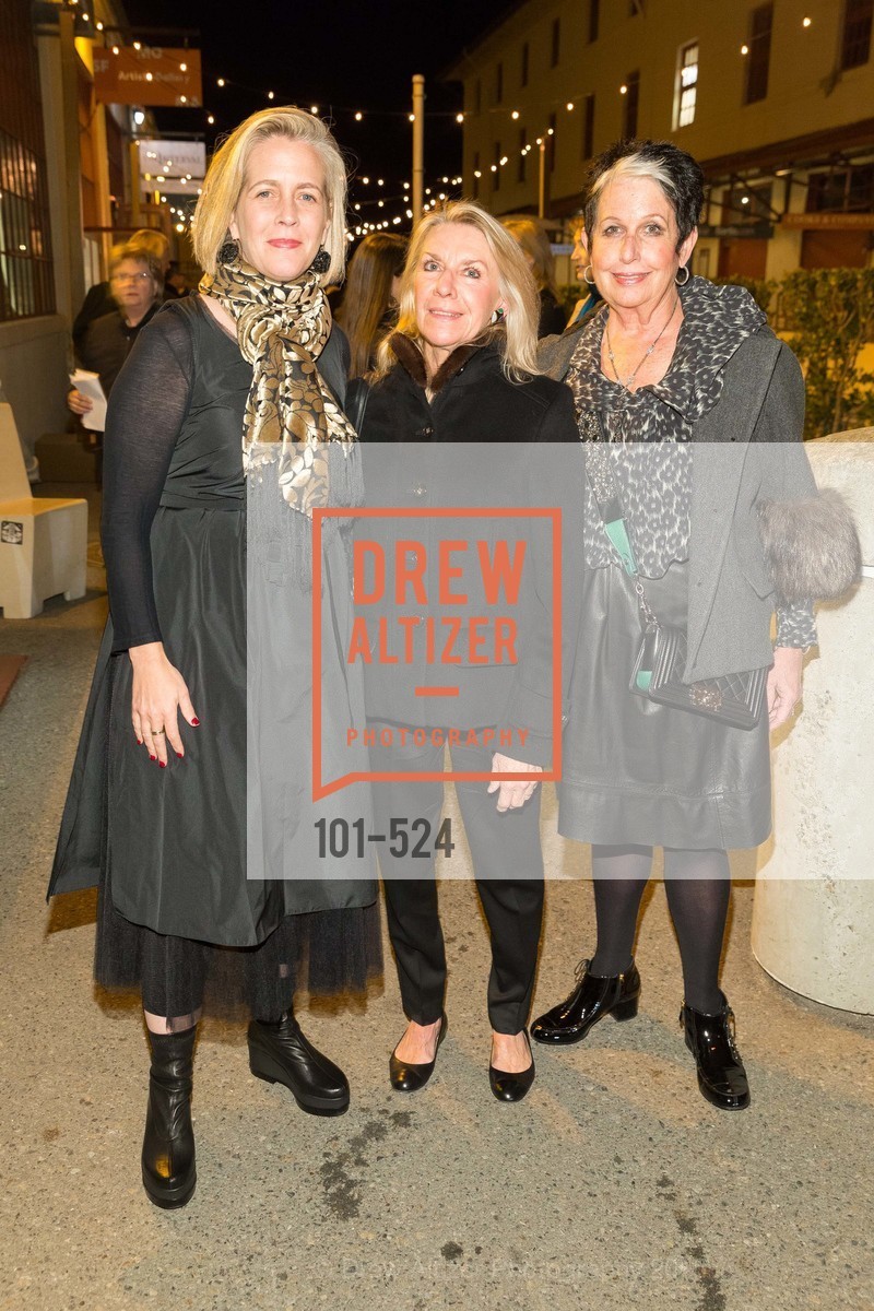 Marnie Burke de Guzman, Karen Bruehl, Karen Kubin, The Forty Part Motet Evening Preview Celebration, Fort Mason Center, Building A. 2 Marina Blvd, November 12th, 2015, Photo #101-524 Marnie Burke de Guzman, Karen Bruehl, Karen Kubin, Photo #101-524