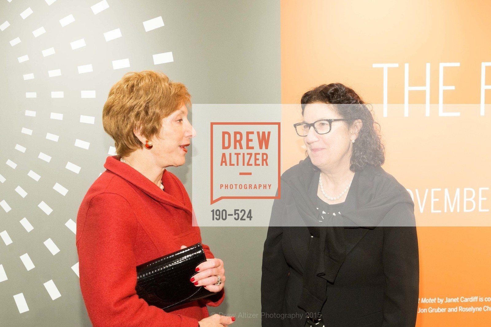 Diane Frankel, Ruth Berson, The Forty Part Motet Evening Preview Celebration, Fort Mason Center, Building A. 2 Marina Blvd, November 12th, 2015,Drew Altizer, Drew Altizer Photography, full-service agency, private events, San Francisco photographer, photographer california