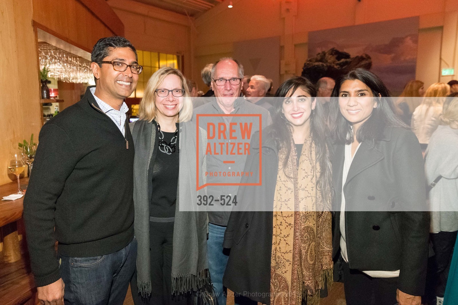Ravin Agrawal, Janet Alberti, Fred Schneider, Alka Agrawal, The Forty Part Motet Evening Preview Celebration, Fort Mason Center, Building A. 2 Marina Blvd, November 12th, 2015,Drew Altizer, Drew Altizer Photography, full-service agency, private events, San Francisco photographer, photographer california