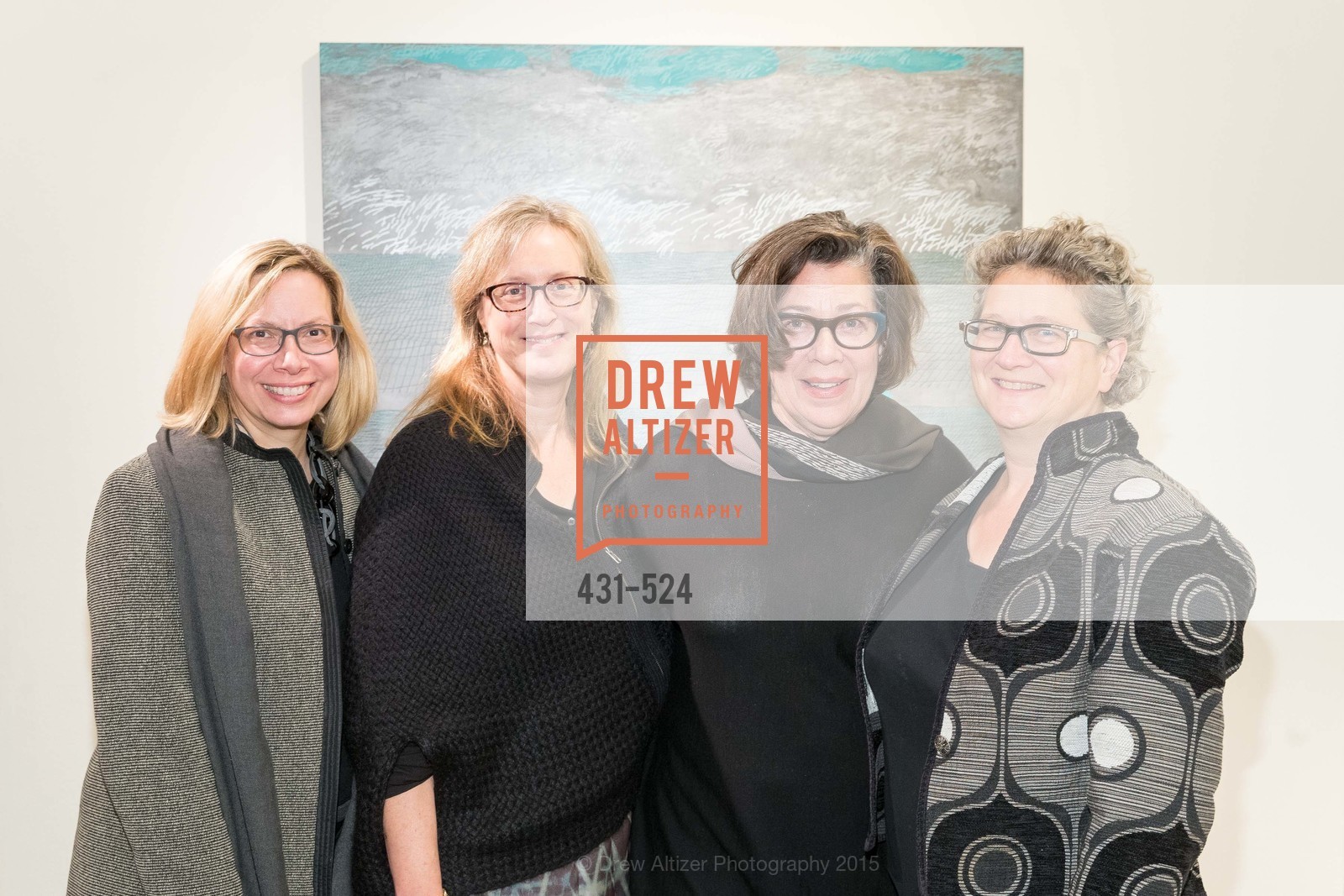Janet Alberti, Janet Bishop, Wendy Storch, Barbara Berkley, The Forty Part Motet Evening Preview Celebration, Fort Mason Center, Building A. 2 Marina Blvd, November 12th, 2015, Photo #431-524 Janet Alberti, Janet Bishop, Wendy Storch, Barbara Berkley, Photo #431-524