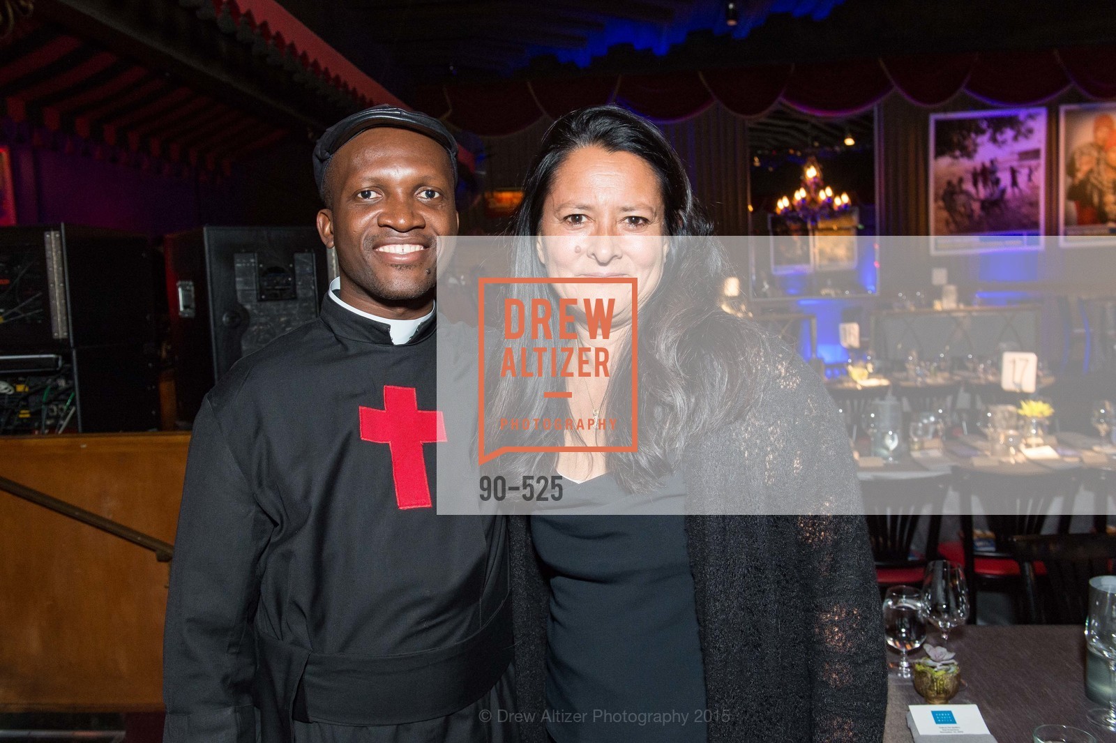 Fr. Bernard Kinvi, Marsha Garces Williams, Human Rights Watch Voices for Justice, Bimbo's. 2525 Van Ness St, November 12th, 2015,Drew Altizer, Drew Altizer Photography, full-service agency, private events, San Francisco photographer, photographer california