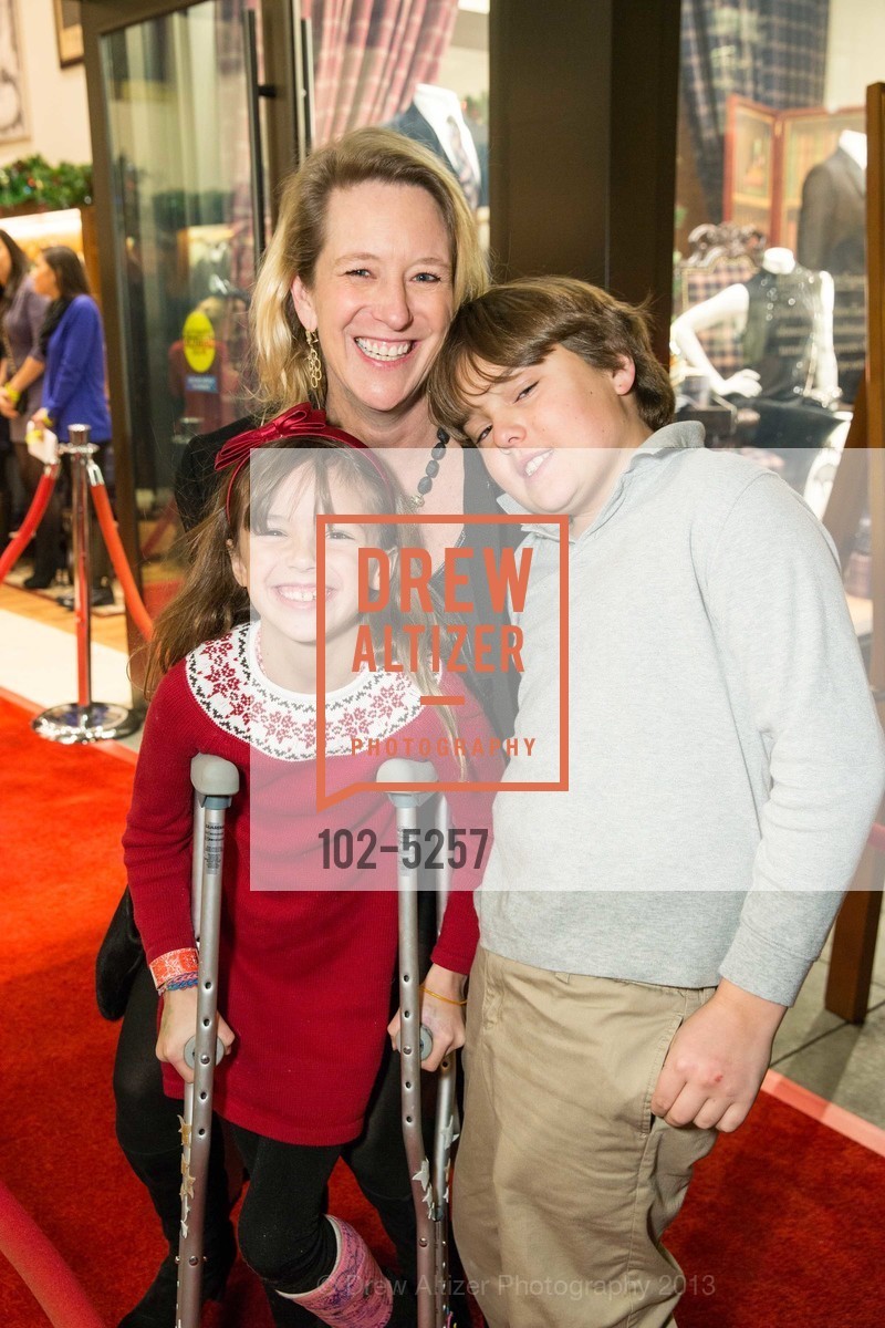 Elizabeth Funk, Caroline Funk, Bennett Funk, BROOKS BROTHERS' Holiday Celebration Benefitting St. Jude Children's Research Hospital, US, December 10th, 2013, Photo #102-5257 Elizabeth Funk, Caroline Funk, Bennett Funk, Photo #102-5257