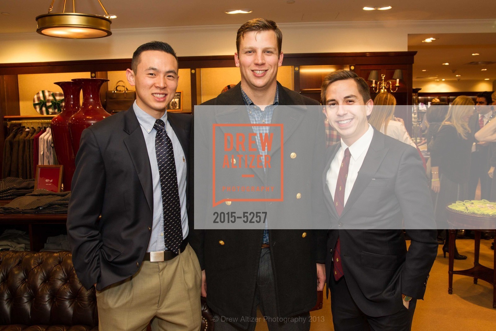 Kevin Chang, Hector Rosekrans, Dino Chen, BROOKS BROTHERS' Holiday Celebration Benefitting St. Jude Children's Research Hospital, US, December 10th, 2013, Photo #2015-5257 Kevin Chang, Hector Rosekrans, Dino Chen, Photo #2015-5257