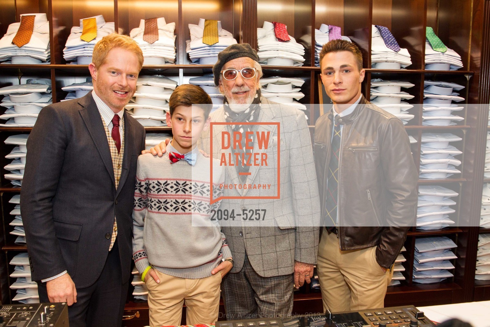 Jesse Tyler Ferguson, Oscar Adler, Lou Adler, Colton Haynes, BROOKS BROTHERS' Holiday Celebration Benefitting St. Jude Children's Research Hospital, US, December 10th, 2013, Photo #2094-5257 Jesse Tyler Ferguson, Oscar Adler, Lou Adler, Colton Haynes, Photo #2094-5257