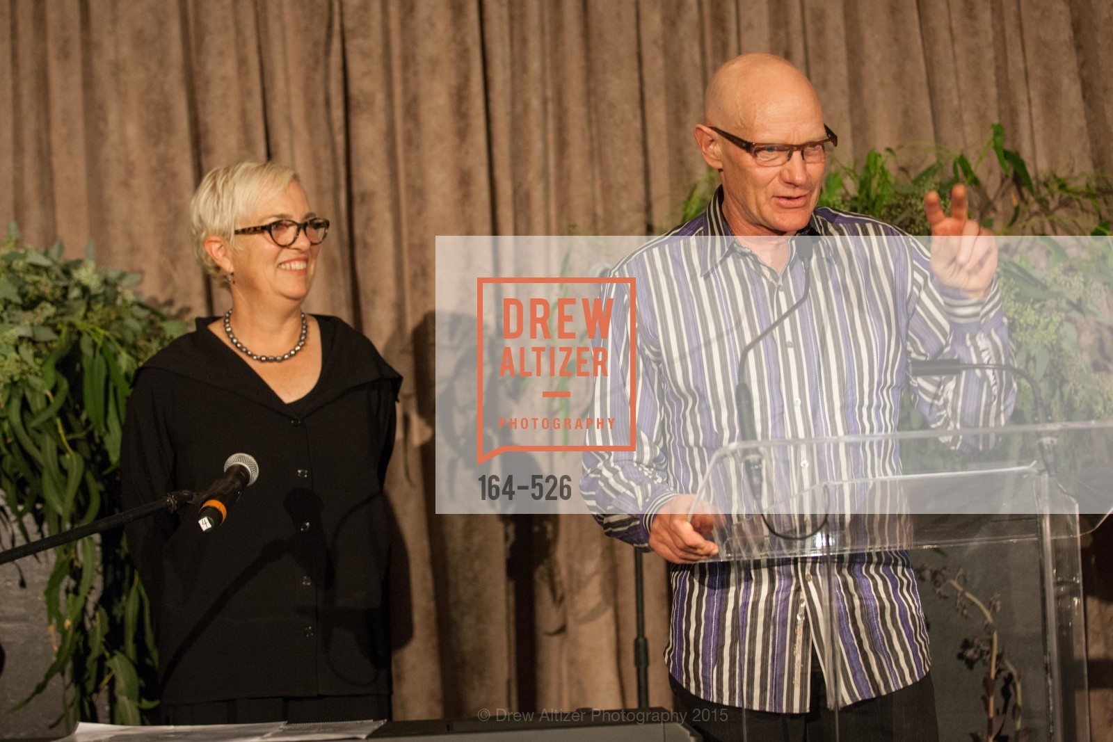 Kit Crawford, Gary Erickson, Slide Ranch Silver Trowel Awards Dinner & Fundraiser, San Francisco Ferry Building. 2525 Van Ness St, November 12th, 2015, Photo #164-526 Kit Crawford, Gary Erickson, Photo #164-526
