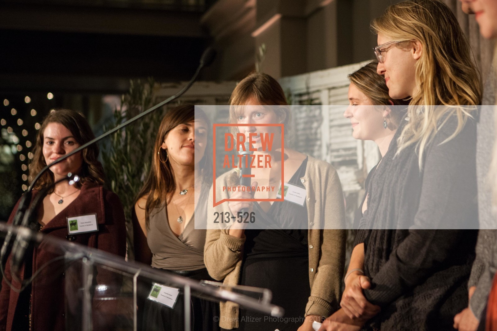 Eileen Shanahan, Gabrielle Baird, Jordan Mills, Ali Boochever, Reesha Katcher, Slide Ranch Silver Trowel Awards Dinner & Fundraiser, San Francisco Ferry Building. 2525 Van Ness St, November 12th, 2015,Drew Altizer, Drew Altizer Photography, full-service agency, private events, San Francisco photographer, photographer california