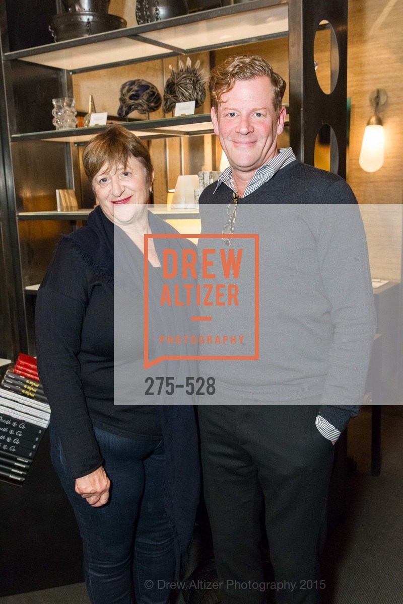 Susan Magley, Stuart Gilchrist, Jay Jeffers for Arteriors Launch, Jay Jeffers - The Store. 1035 Post St, November 12th, 2015, Photo #275-528 Susan Magley, Stuart Gilchrist, Photo #275-528
