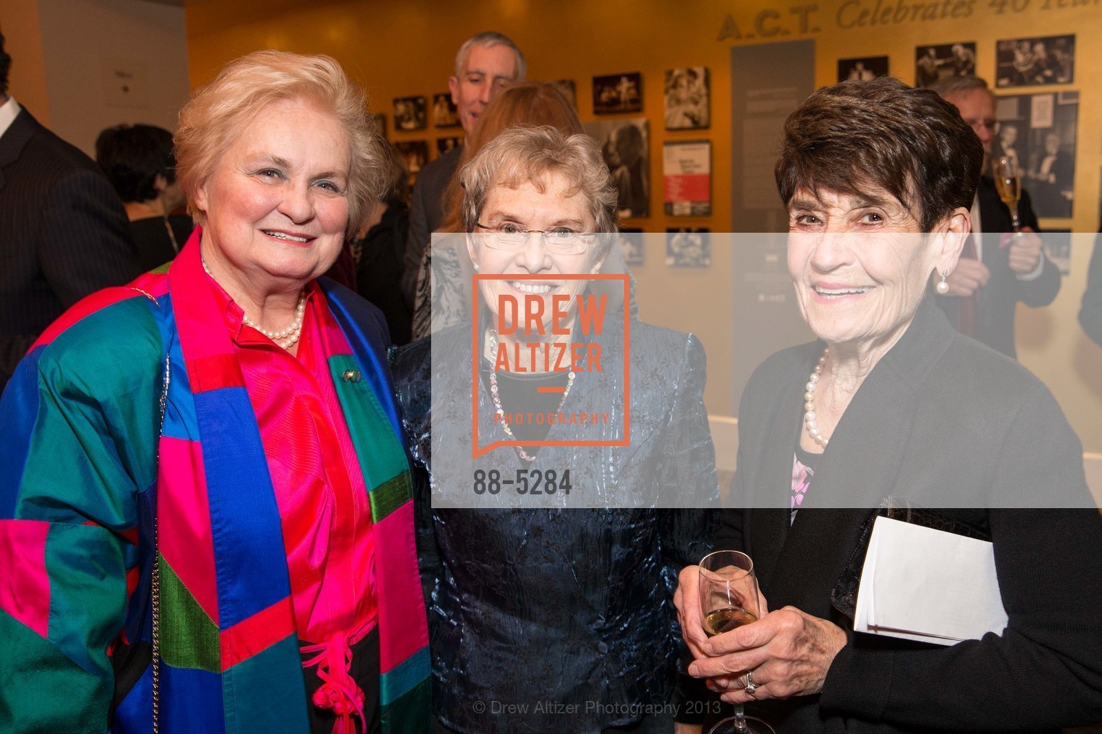 Joanne Franklin Knox, Judy Anderson, Frannie Fleishhacker, A.C.T. Producer Circle Dinner 2013, US, February 13th, 2013, Photo #88-5284 Joanne Franklin Knox, Judy Anderson, Frannie Fleishhacker, Photo #88-5284