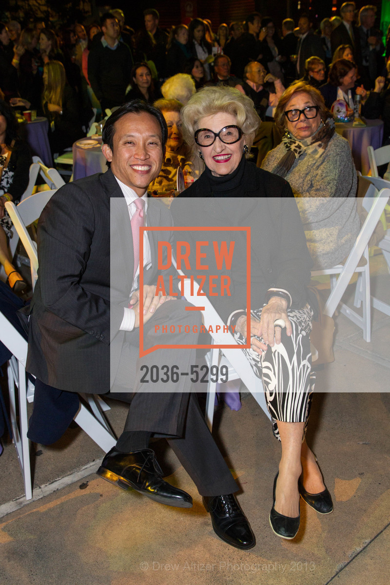 Supervisor David Chiu, Genelle Relfe, 21st Annual TNDC Celebrity Pool Toss, US, October 8th, 2013, Photo #2036-5299 Supervisor David Chiu, Genelle Relfe, Photo #2036-5299