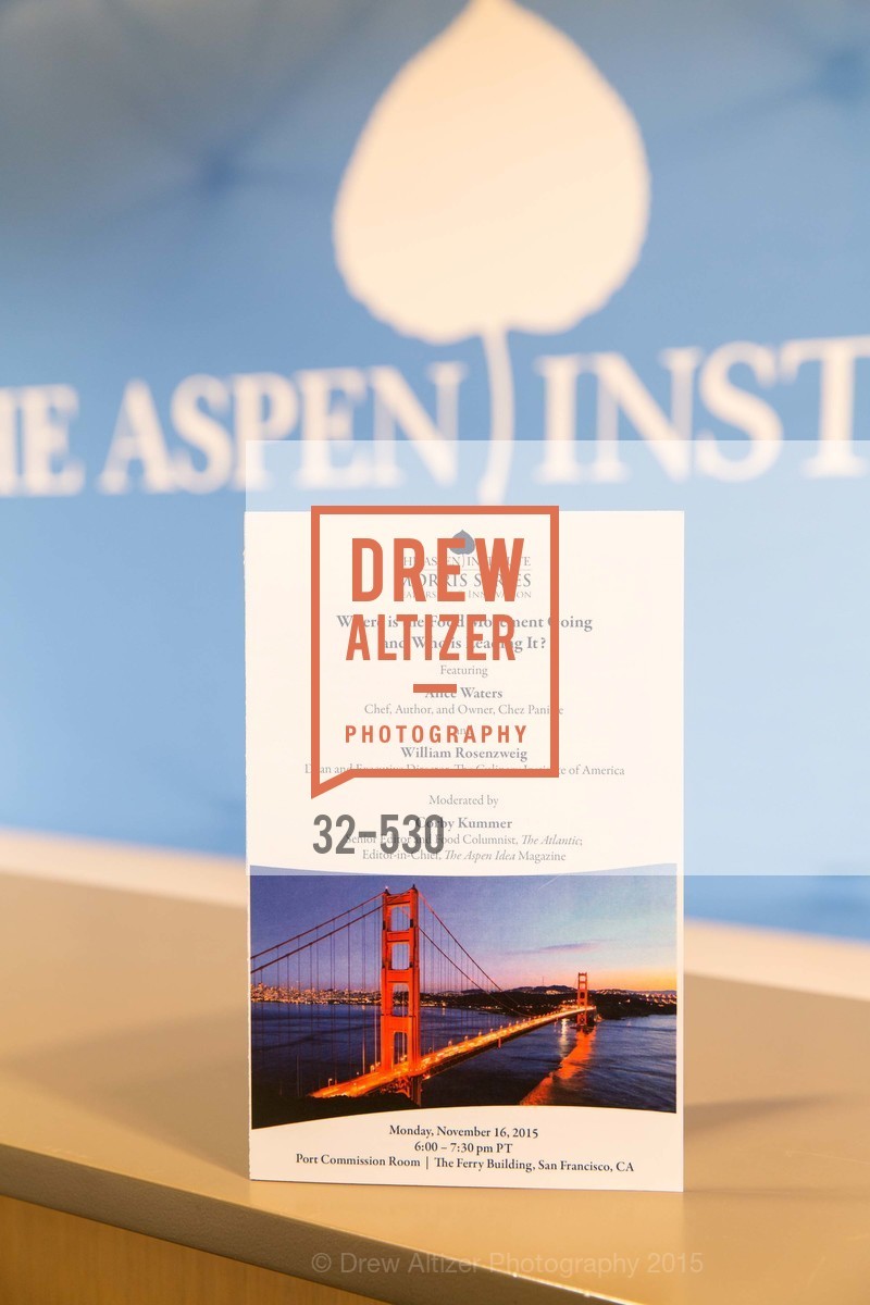 Atmosphere, The Aspen Institute Presents The Morris Series Featuring Alice Waters, November 16th, 2015, Photo,Drew Altizer, Drew Altizer Photography, full-service agency, private events, San Francisco photographer, photographer california