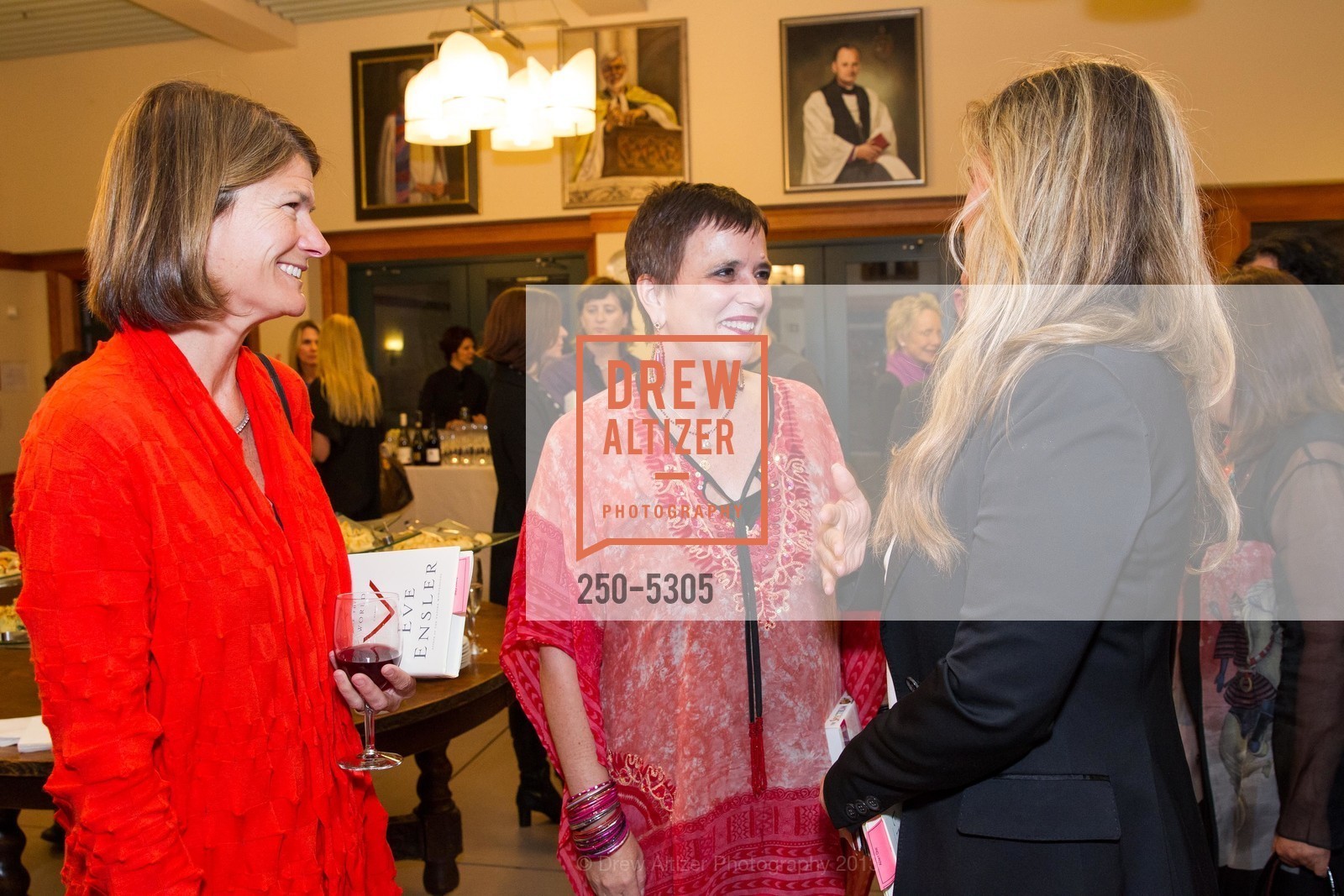 Martha Ehmann Conte, Eve Ensler, Hilary Armstrong, EVE ENSLER Celebrates her New Book at Grace Cathedral, US, May 22nd, 2013, Photo #250-5305 Martha Ehmann Conte, Eve Ensler, Hilary Armstrong, Photo #250-5305