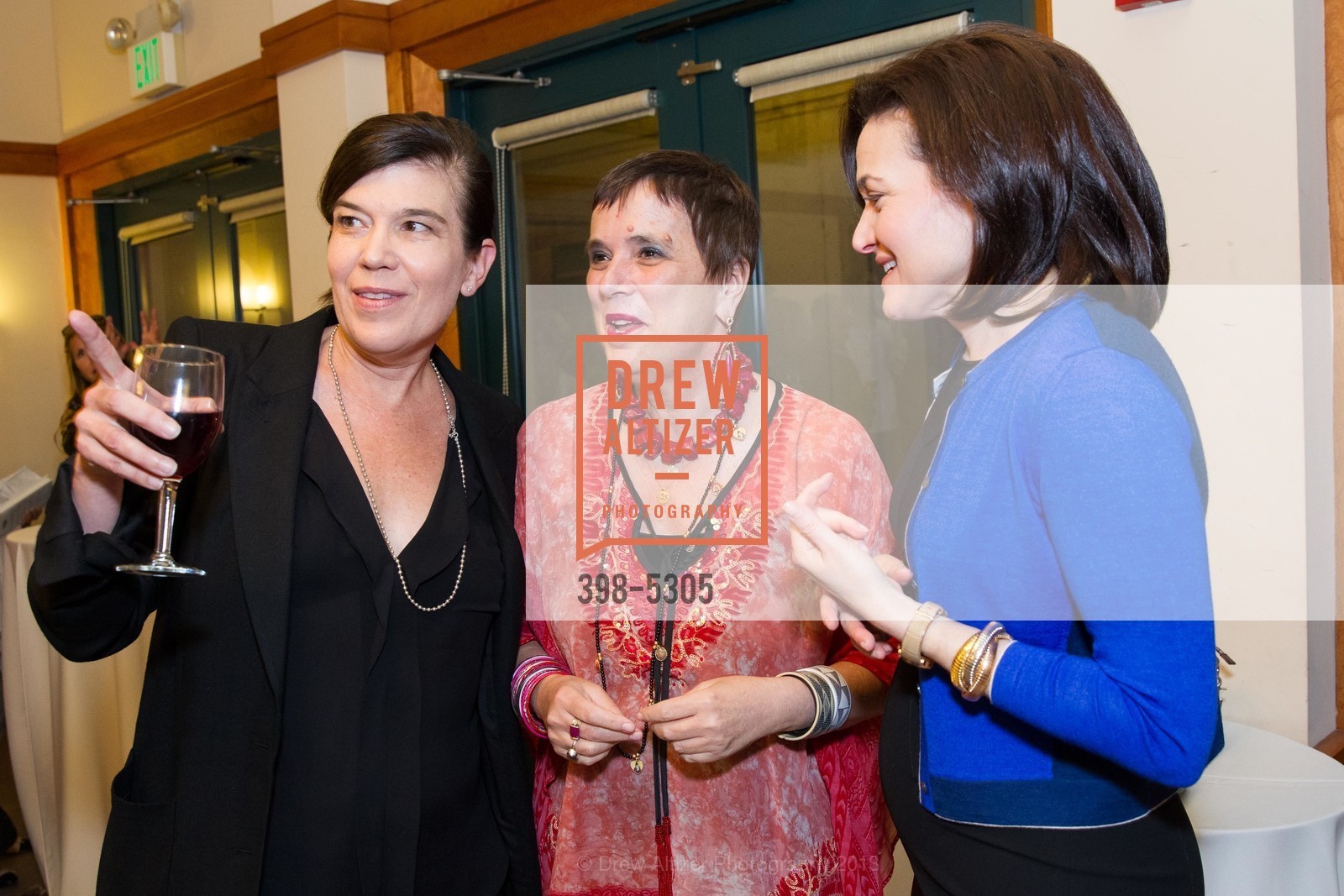 Susan Swan, Eve Ensler, Sheryl Sandberg, Photo #398-5305
