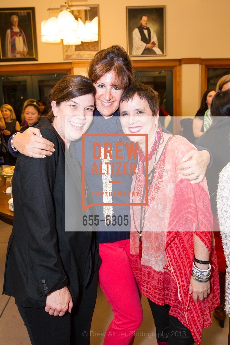 Susan Swan, Emily Pottruck, Eve Ensler, EVE ENSLER Celebrates her New Book at Grace Cathedral, US, May 22nd, 2013, Photo #655-5305 Susan Swan, Emily Pottruck, Eve Ensler, Photo #655-5305