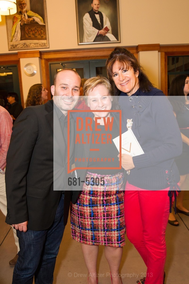Tony Montenieri, Abby McKee, Emily Pottruck, EVE ENSLER Celebrates her New Book at Grace Cathedral, US, May 22nd, 2013, Photo #681-5305 Tony Montenieri, Abby McKee, Emily Pottruck, Photo #681-5305