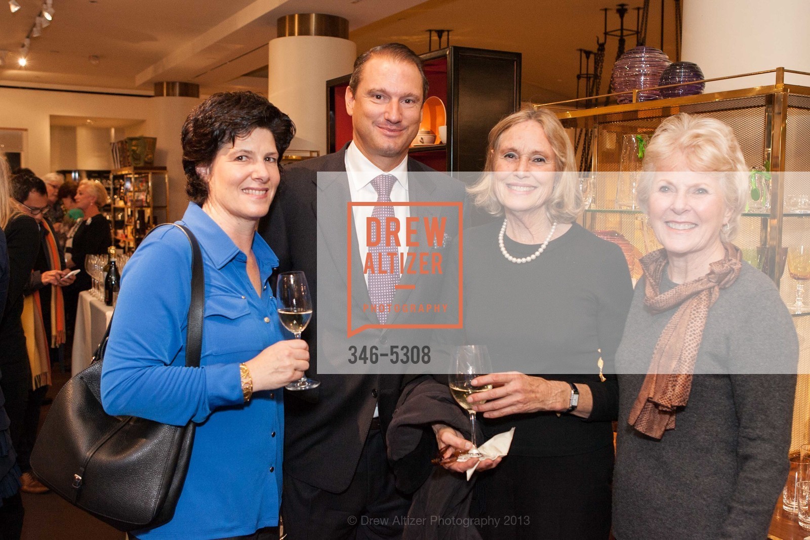 Jay Elliot, Joe Lucier, Sarah Sutro, Kay Evans, SUZANNE TUCKER INTERIORS: The Romance of Design Book Signing, US, November 19th, 2013, Photo #346-5308 Jay Elliot, Joe Lucier, Sarah Sutro, Kay Evans, Photo #346-5308