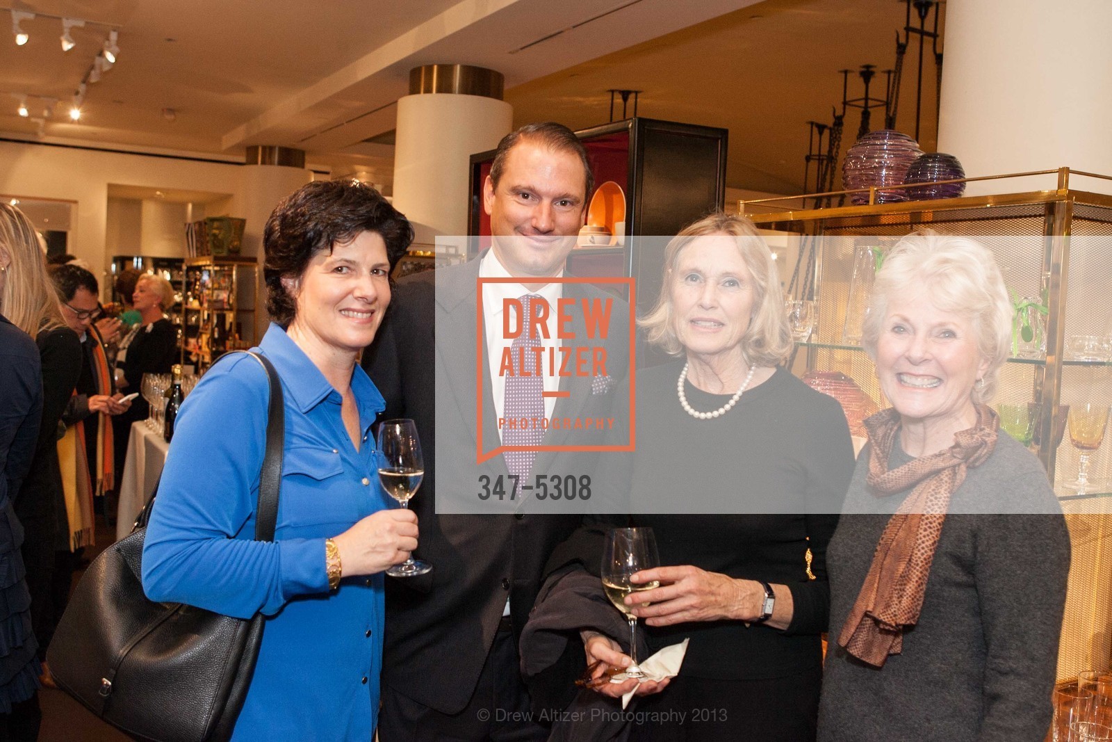 Jay Elliot, Joe Lucier, Sarah Sutro, Kay Evans, SUZANNE TUCKER INTERIORS: The Romance of Design Book Signing, US, November 19th, 2013, Photo #347-5308 Jay Elliot, Joe Lucier, Sarah Sutro, Kay Evans, Photo #347-5308