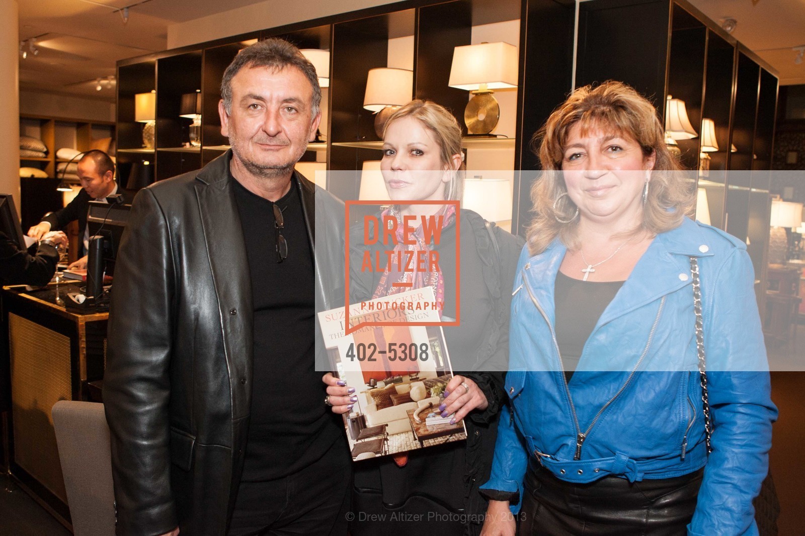 Sergey Konstantinov, Tatiana Takaeva, Stella Tumasova, SUZANNE TUCKER INTERIORS: The Romance of Design Book Signing, US, November 19th, 2013, Photo #402-5308 Sergey Konstantinov, Tatiana Takaeva, Stella Tumasova, Photo #402-5308