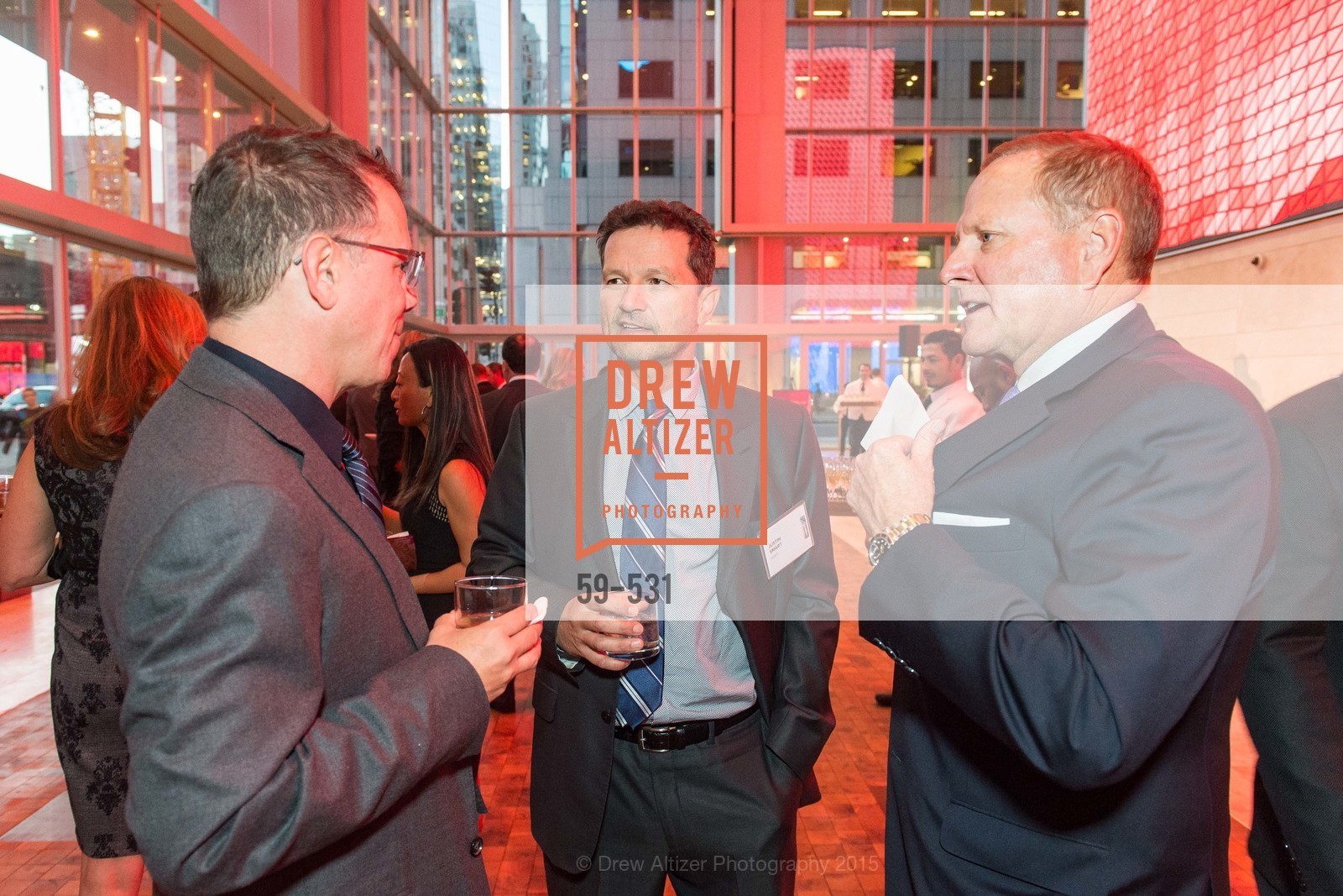 Douglas Giesey, Justin Smart, Rob Paratt, Kilroy Unveiling Presents Virtual Depictions: San Francisco by Refik Anadol, 350 Mission Street. 350 Mission Street, November 16th, 2015, Photo #59-531 Douglas Giesey, Justin Smart, Rob Paratt, Photo #59-531