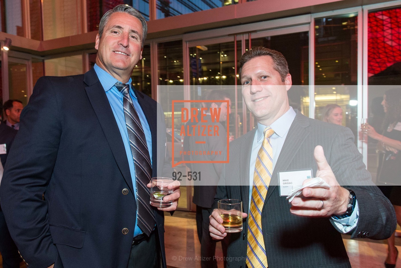 Rich Ambidge, Mike Grisso, Kilroy Unveiling Presents Virtual Depictions: San Francisco by Refik Anadol, 350 Mission Street. 350 Mission Street, November 16th, 2015, Photo #92-531 Rich Ambidge, Mike Grisso, Photo #92-531