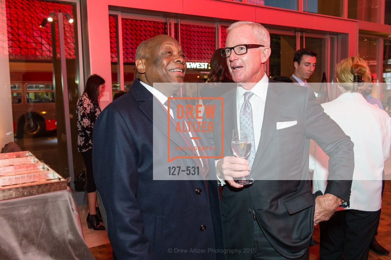 Willie Brown, John Kilroy, Kilroy Unveiling Presents Virtual Depictions: San Francisco by Refik Anadol, 350 Mission Street. 350 Mission Street, November 16th, 2015,Drew Altizer, Drew Altizer Photography, full-service agency, private events, San Francisco photographer, photographer california