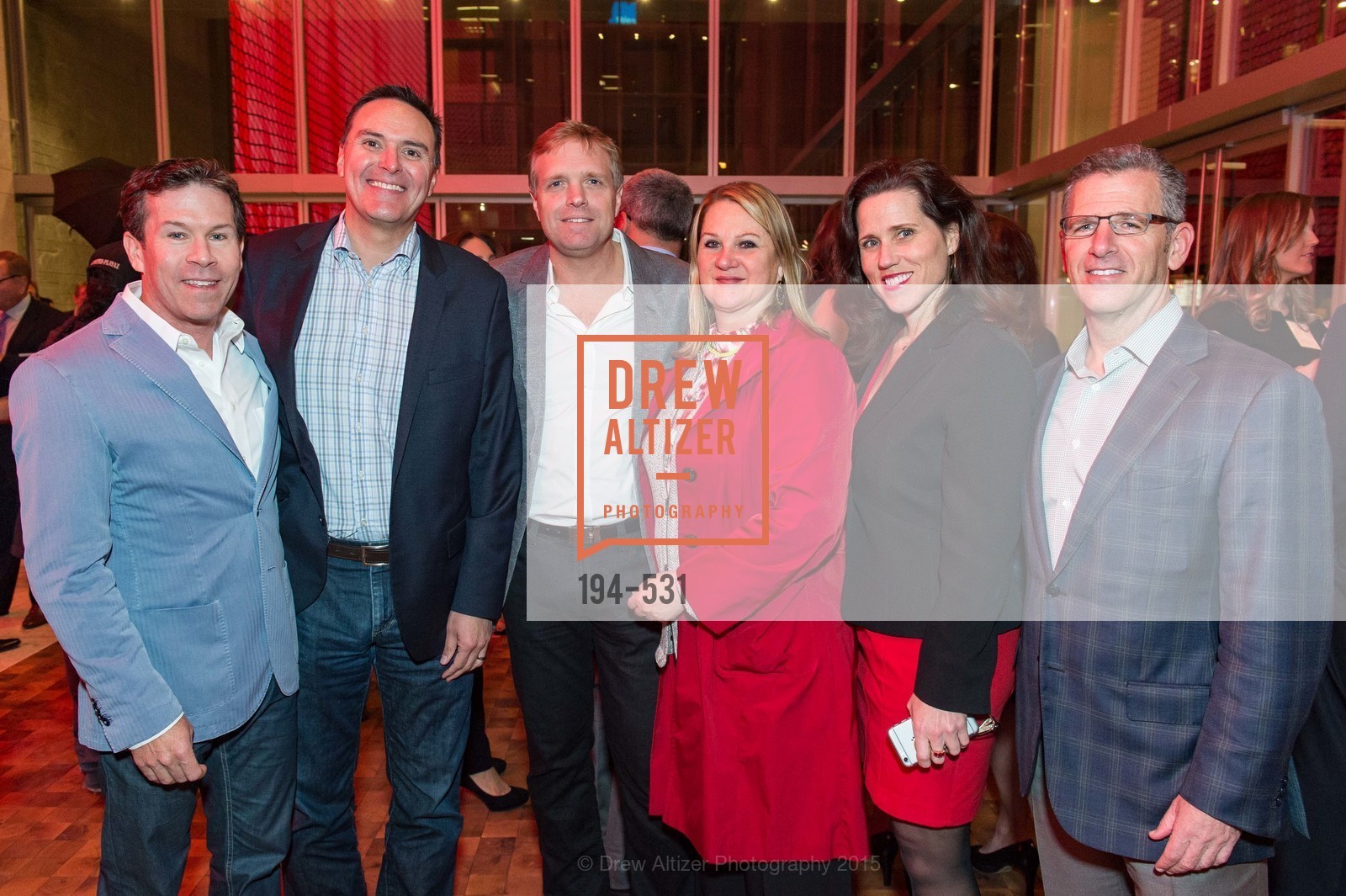 Jeff Sciaroni, Charles Gehring, Jeff Peters, Sandra Schmit, Stefanie Hay, Jeff Oster, Kilroy Unveiling Presents Virtual Depictions: San Francisco by Refik Anadol, 350 Mission Street. 350 Mission Street, November 16th, 2015, Photo #194-531 Jeff Sciaroni, Charles Gehring, Jeff Peters, Sandra Schmit, Stefanie Hay, Jeff Oster, Photo #194-531