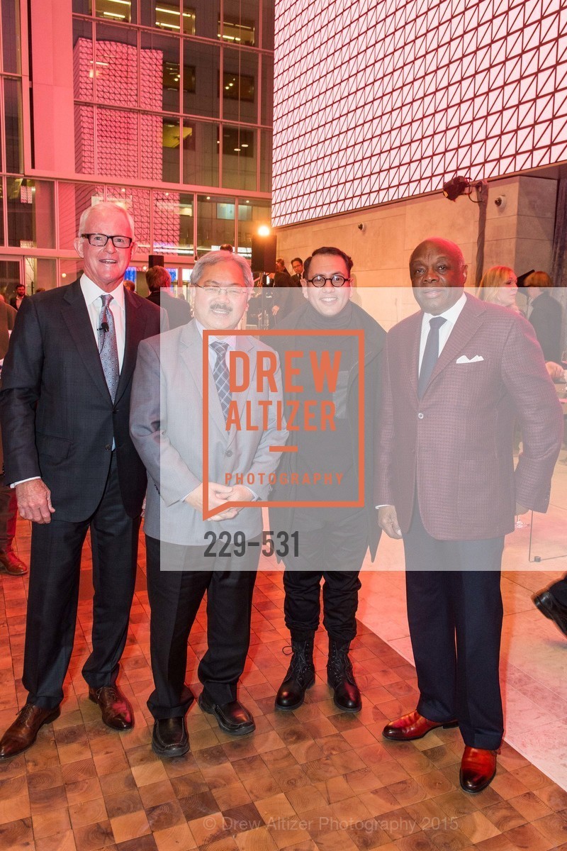 John Kilroy, Ed Lee, Refik Anadol, Willie Brown, Kilroy Unveiling Presents Virtual Depictions: San Francisco by Refik Anadol, 350 Mission Street. 350 Mission Street, November 16th, 2015,Drew Altizer, Drew Altizer Photography, full-service agency, private events, San Francisco photographer, photographer california