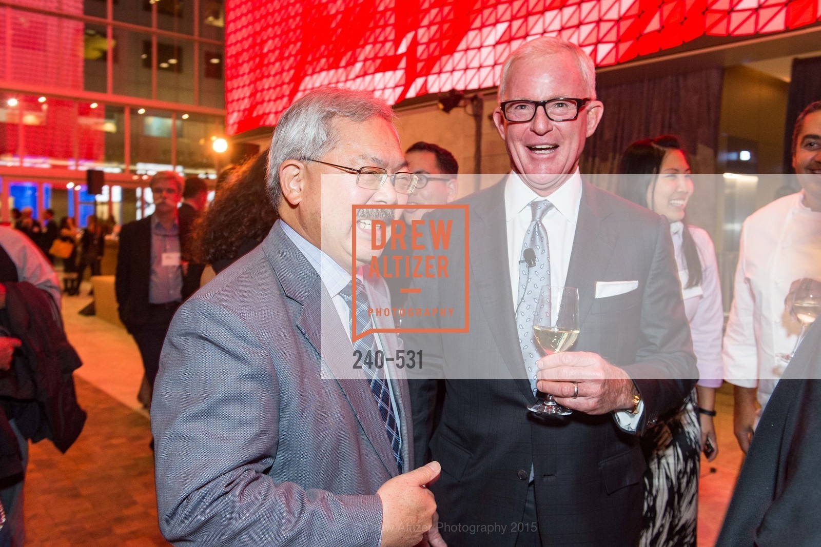 Ed Lee, John Kilroy, Kilroy Unveiling Presents Virtual Depictions: San Francisco by Refik Anadol, 350 Mission Street. 350 Mission Street, November 16th, 2015,Drew Altizer, Drew Altizer Photography, full-service event agency, private events, San Francisco photographer, photographer California