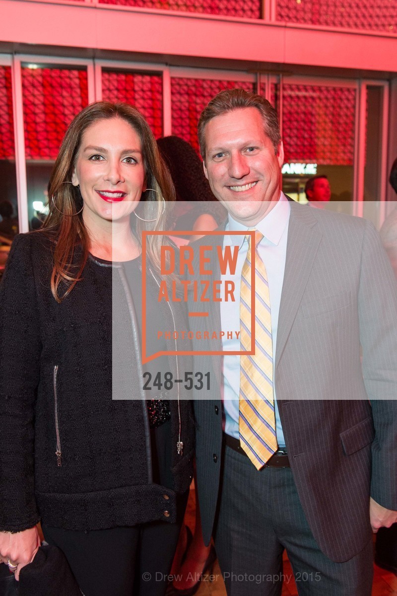 Stefanie Roumeliotes, Mike Grisso, Kilroy Unveiling Presents Virtual Depictions: San Francisco by Refik Anadol, 350 Mission Street. 350 Mission Street, November 16th, 2015, Photo #248-531 Stefanie Roumeliotes, Mike Grisso, Photo #248-531