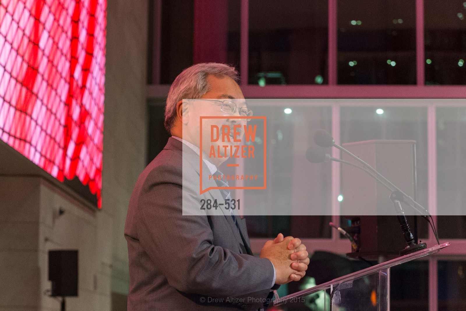 Ed Lee, Kilroy Unveiling Presents Virtual Depictions: San Francisco by Refik Anadol, 350 Mission Street. 350 Mission Street, November 16th, 2015,Drew Altizer, Drew Altizer Photography, full-service agency, private events, San Francisco photographer, photographer california