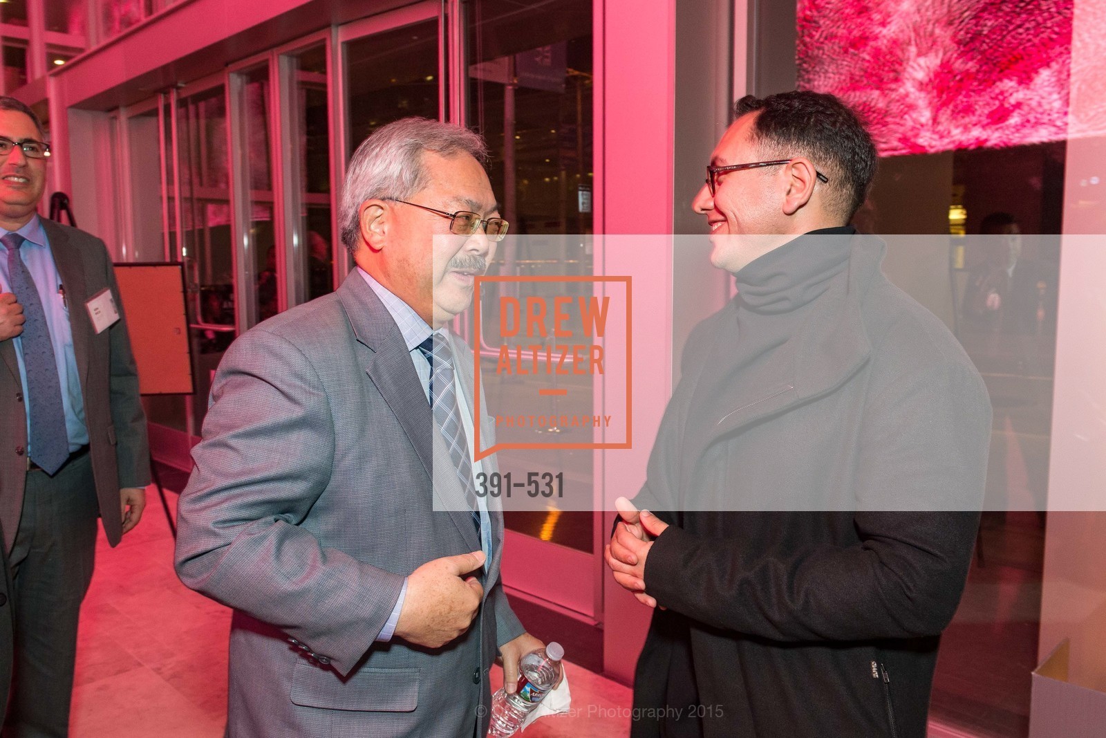 Ed Lee, Refik Anadol, Kilroy Unveiling Presents Virtual Depictions: San Francisco by Refik Anadol, 350 Mission Street. 350 Mission Street, December 12th, 2017, Photo #391-531 Ed Lee, Refik Anadol, Photo #391-531