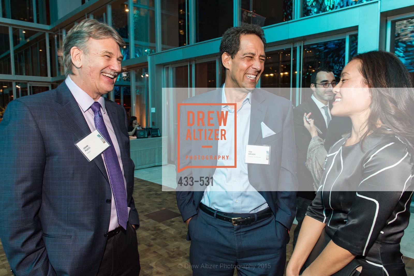 John Fucci, Ted Griggs, Lillian Buziak, Kilroy Unveiling Presents Virtual Depictions: San Francisco by Refik Anadol, 350 Mission Street. 350 Mission Street, November 16th, 2015,Drew Altizer, Drew Altizer Photography, full-service agency, private events, San Francisco photographer, photographer california