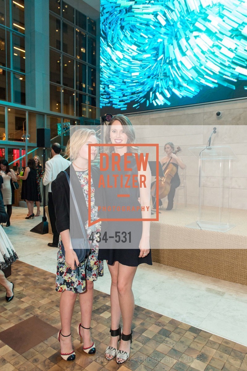 Chloe Kilroy, Brooke Dowling, Kilroy Unveiling Presents Virtual Depictions: San Francisco by Refik Anadol, 350 Mission Street. 350 Mission Street, November 16th, 2015, Photo #434-531 Chloe Kilroy, Brooke Dowling, Photo #434-531